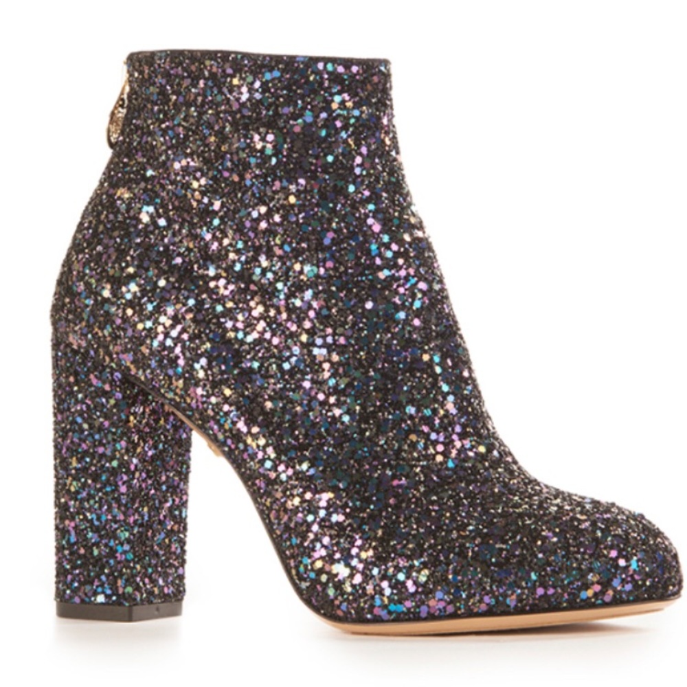 Charlotte Olympia Gorgeous Glitter Booties